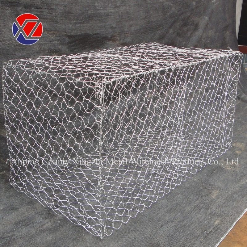 245g Min Fully Galvanized Hexagonal Gabion Wire Mesh Wall