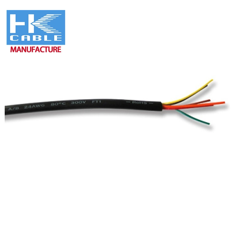 UL2464 10/2 18/2 AWG cobre estanhado cobre UL2464 Cabo para Cabo electrónico de sinal blindado do computador 2464 2 núcleo 3 Cabo de sinal blindado de 4 núcleos em PVC