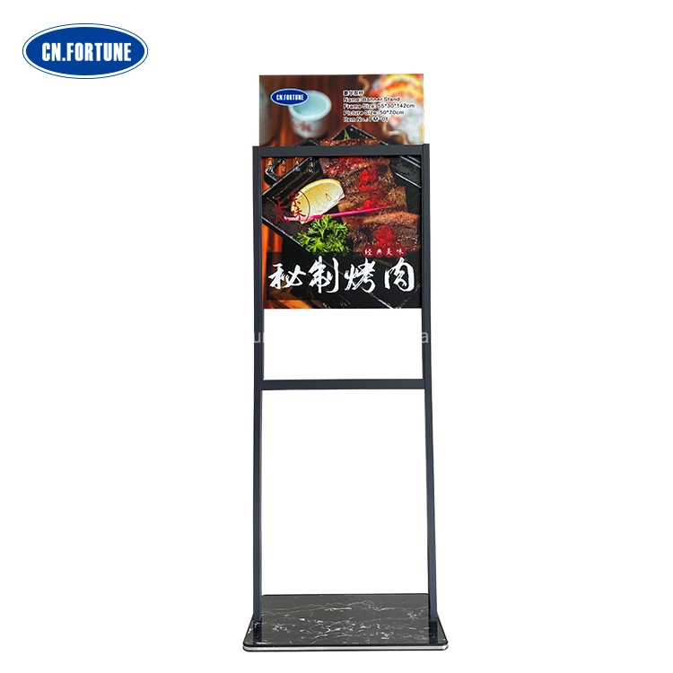 China Lieferant Custom Outdoor Indoor Doppelseiten Banner Stand Display Poster Stand für Promotion