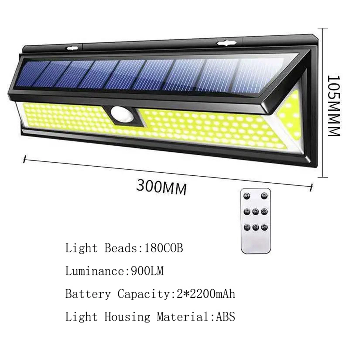 IP65 Outdoor Garden Energy Saving Integrated LED Sensor Solar Street /Road Light with Panel Sensor and Lithium Battery