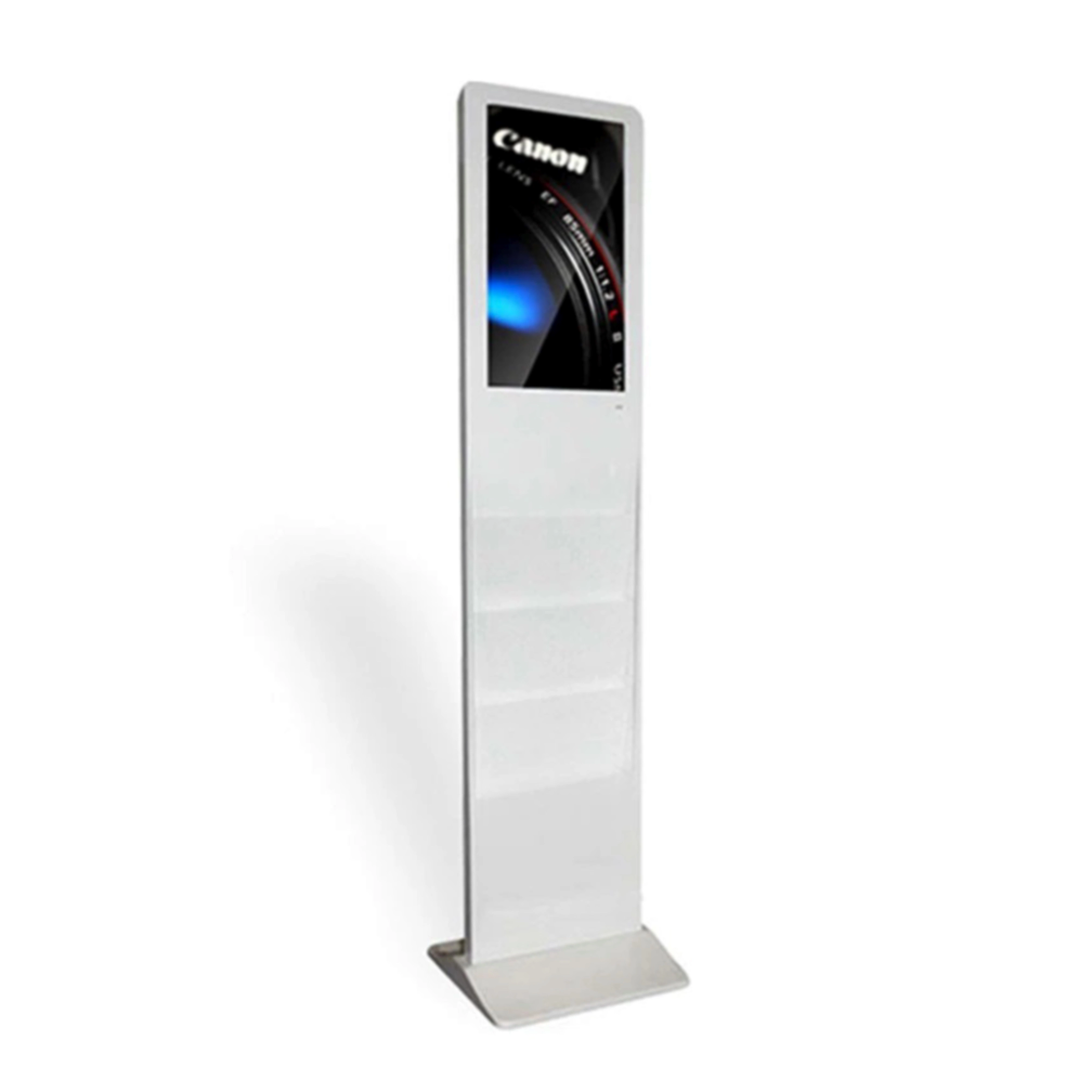 Narrow&Small Type Paper Album Holder LCD Digital Signage Android 21.5inch with Touch Floor Standing Advertising Display