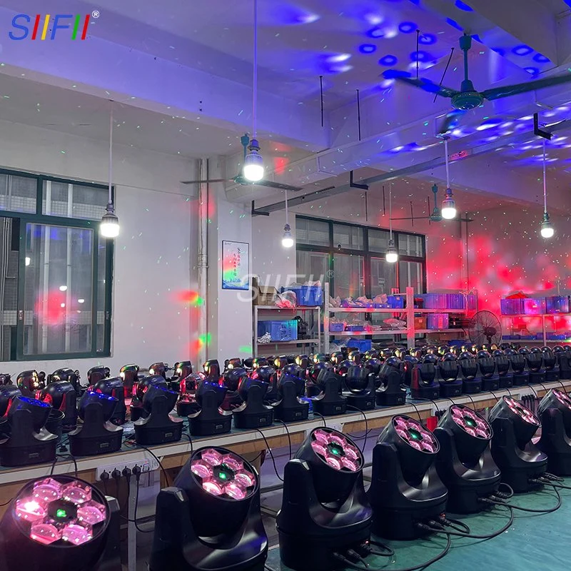 High quality/High cost performance LED 6*12W Beam Head Bee Eyes Smart Beam Moving Head with Laser Disco KTV Stage Lighting DJ Equipment