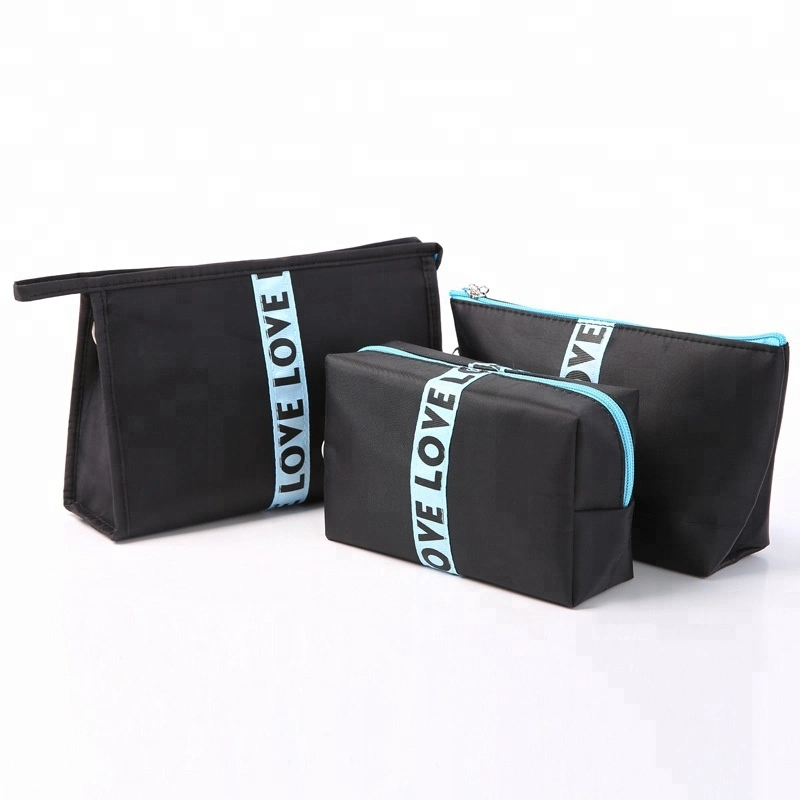 Wholesale/Supplier Toilet Storage Makeup Bag Women Clutch Makeup Bag Travel 3PCS Cosmetic Bag Set 2021