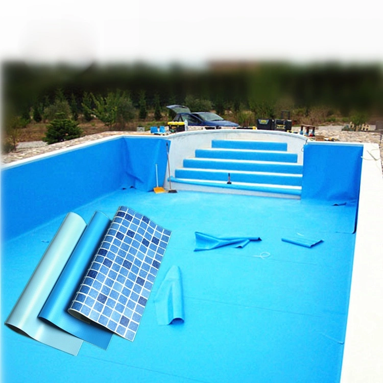 Swimming Pool Liner Suppliers Custom Mosaic Logo PVC Swimming Vinyl Pool Liners for Above Ground Pools
