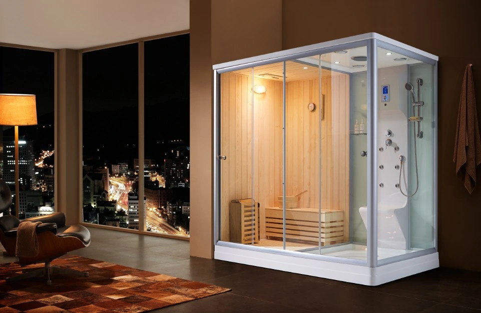 A Europa Aprovado pela CE 881 Red Cedar Sauna e banho de chuveiro combinados