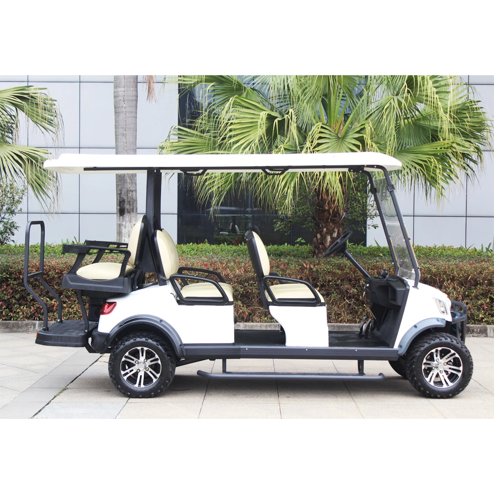 Marshell 6 Sitzer 4 Rad Lithium Batterie Powered Golf Car (DH-M4+2)