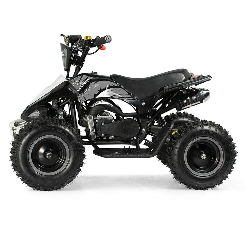 Para los niños Quad ATV 110cc_oruga de la batería de neumáticos Electrick Elektrikli el diseño del bastidor de la Caja LED de alimentación de gas de 125cc Bandera Mini ATV