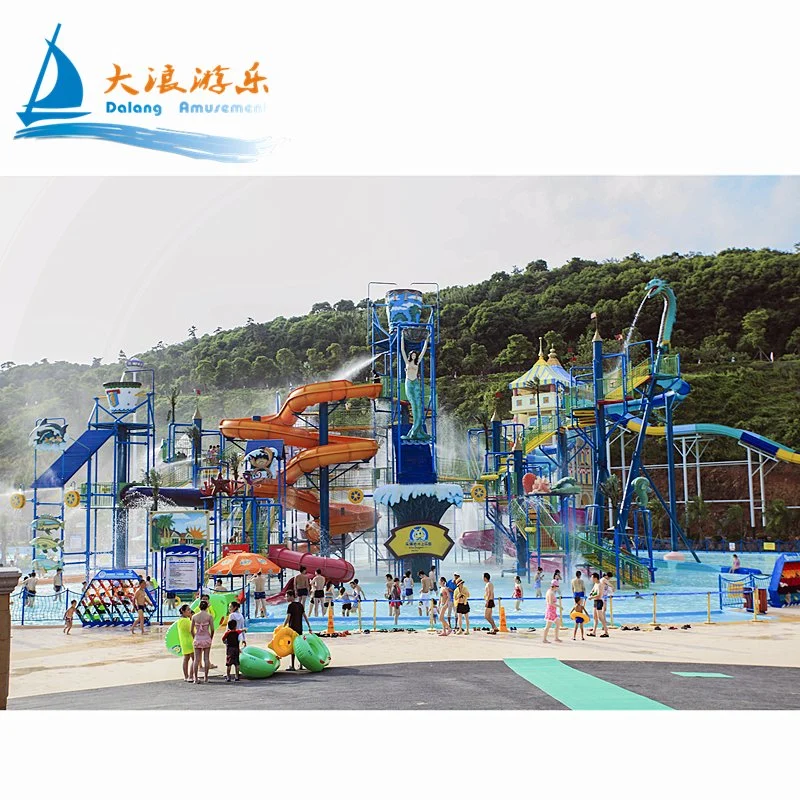 Hot Sale Family Affair Water House Fiberglass Outdoor Playground