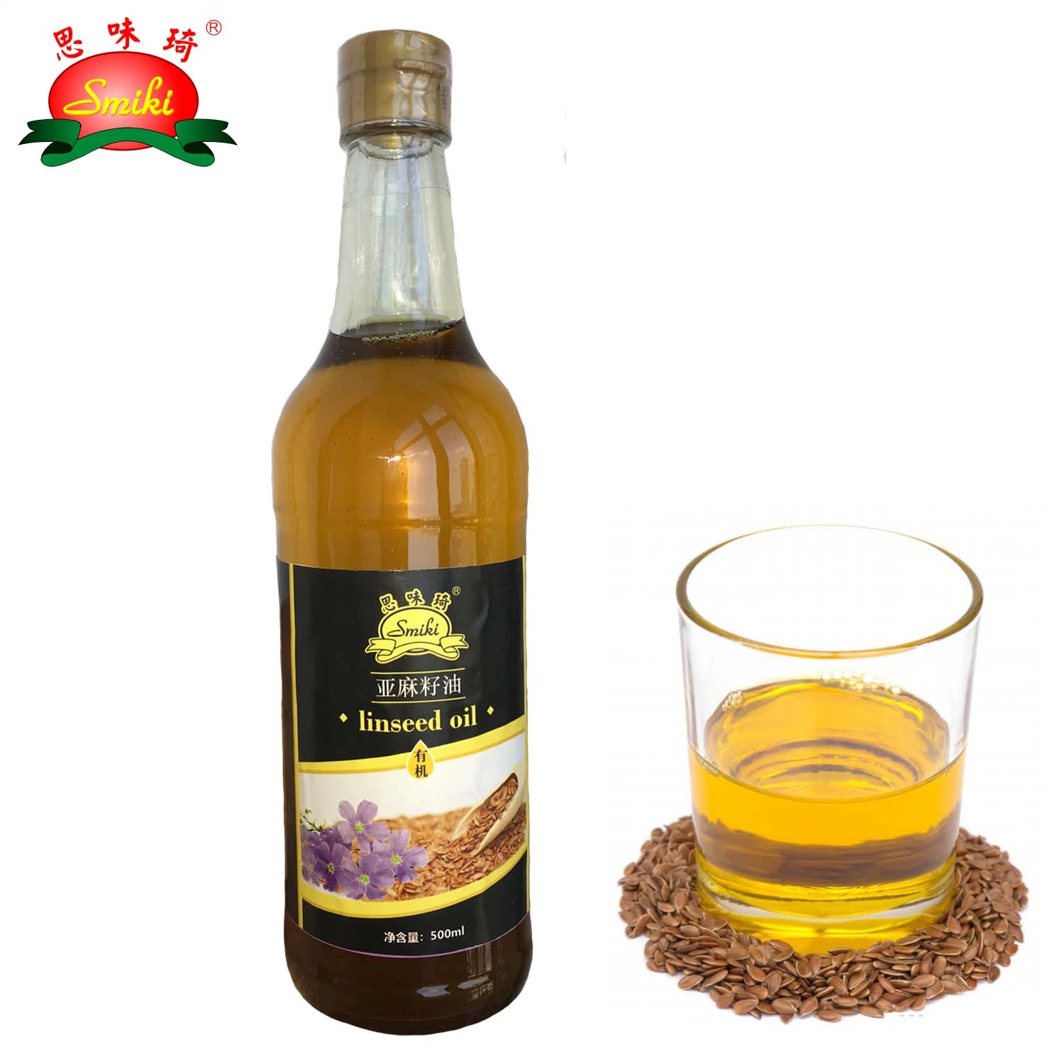 Smiki Brand Flaxseed Oil for Walmart/Carrefour Supermarket