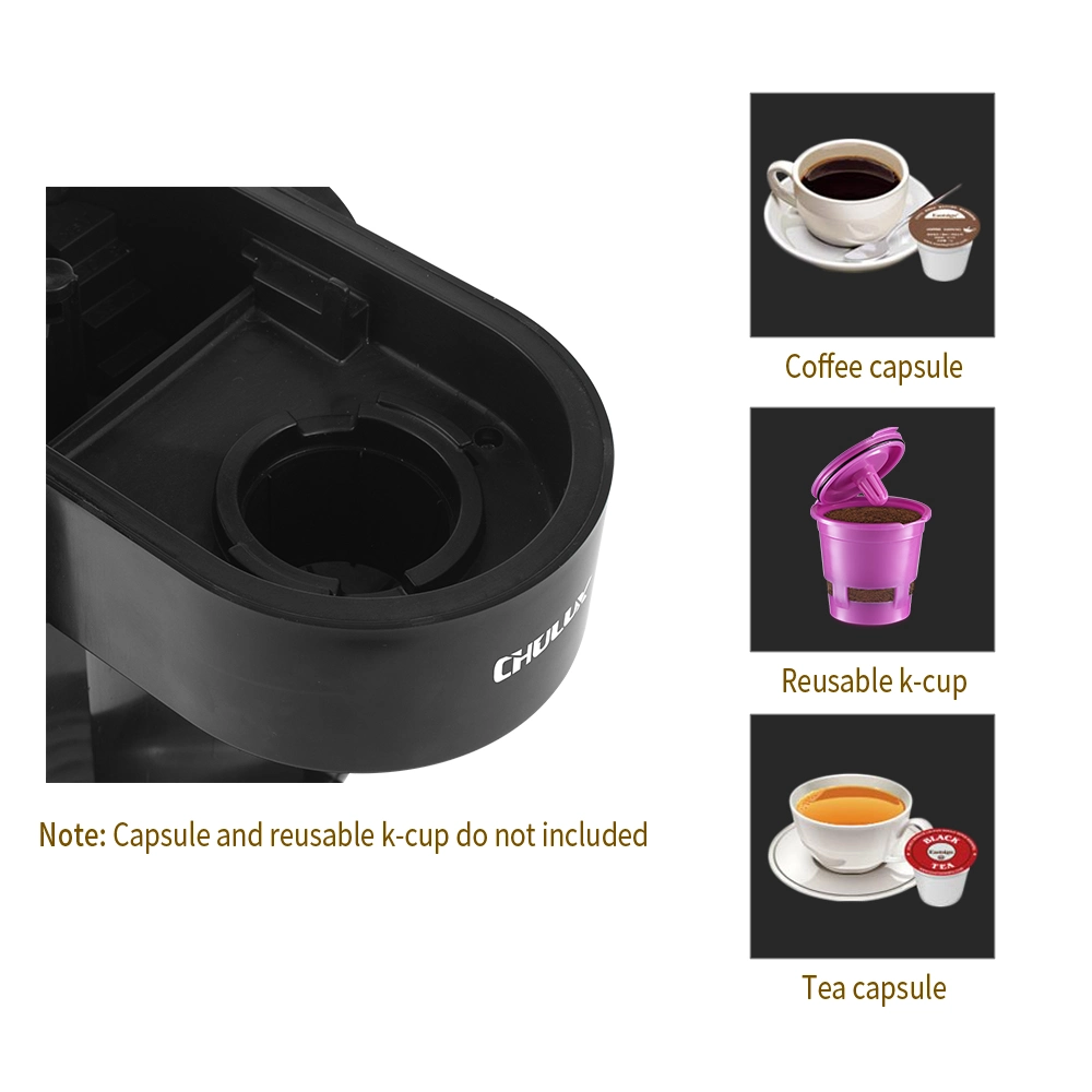 K-Cup Mini Cafetera de una taza Negro y SS