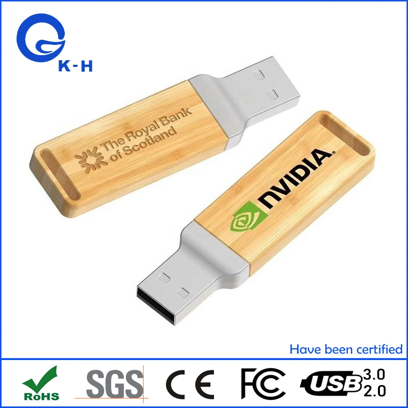 Cadeau promotionnel Disque mémoire USB en bois avec 8 Go 16 Go 32 Go.