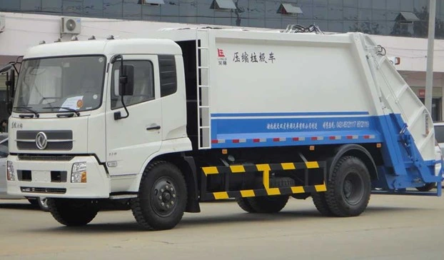 Camión de basura Dongfeng de tipo compresión de 6cbm 10m³