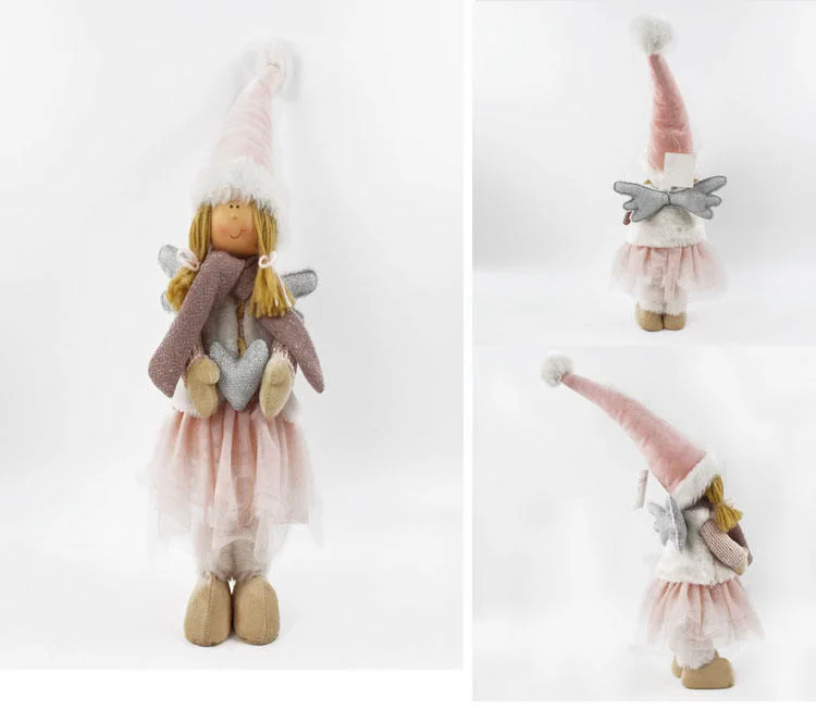 Handmade Fabric Dolls Festival Gift Home Christmas Angel Decoration