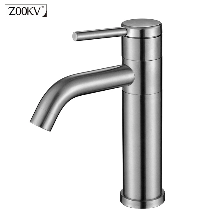 Fashion Design High Quality 304 Stainless Steel Basin Faucet Mixer Taps Plumbing Fixture for Bathroom Basin Sink