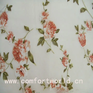 Transfer Printing Curtain Voile Print Curtain Fabric