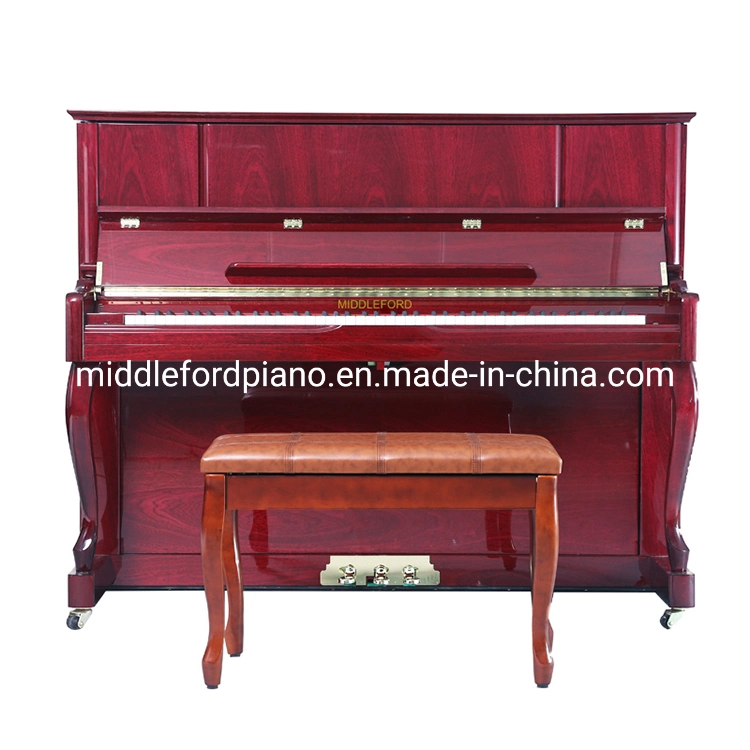 123cm Curving Legs Mahogany Acoustic Upright Piano