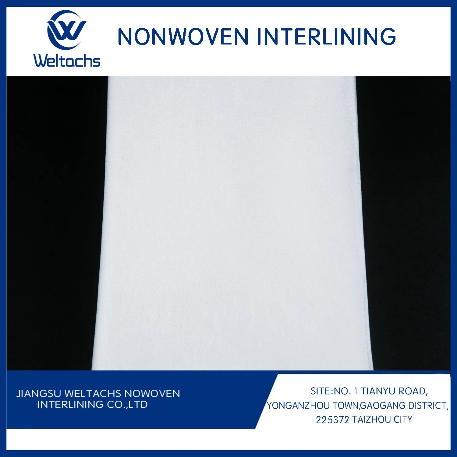 Soft 100% Polyester Double Sided Non Woven Fusible Interlining