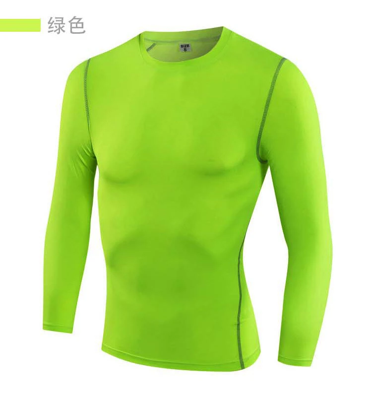 2022 Long Sleeve Clothing Fitness Running T Shirt Men O-Neck T-Shirt Cotton Bodybuilding Sport Shirts Tops Gym Men T Shirt