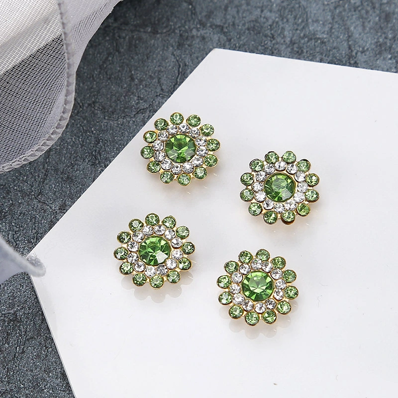 Hot Selling Sunflower Glass Ornaments Crystal Flower Rhinestones for Jewelry Making