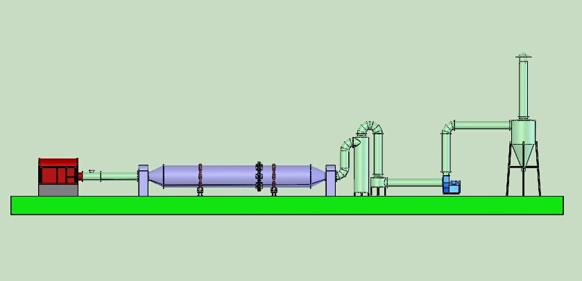 Leabon Wood Dryer Wood Sawdust Crops Straw Rice Husk Biomass Fuel Rotary Dryer