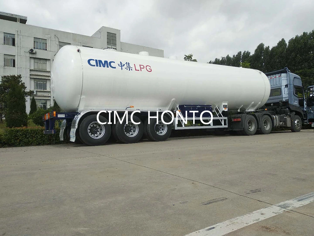 58m3 GPL ASME camion-citerne semi-remorque à gaz propane pour Nigéria