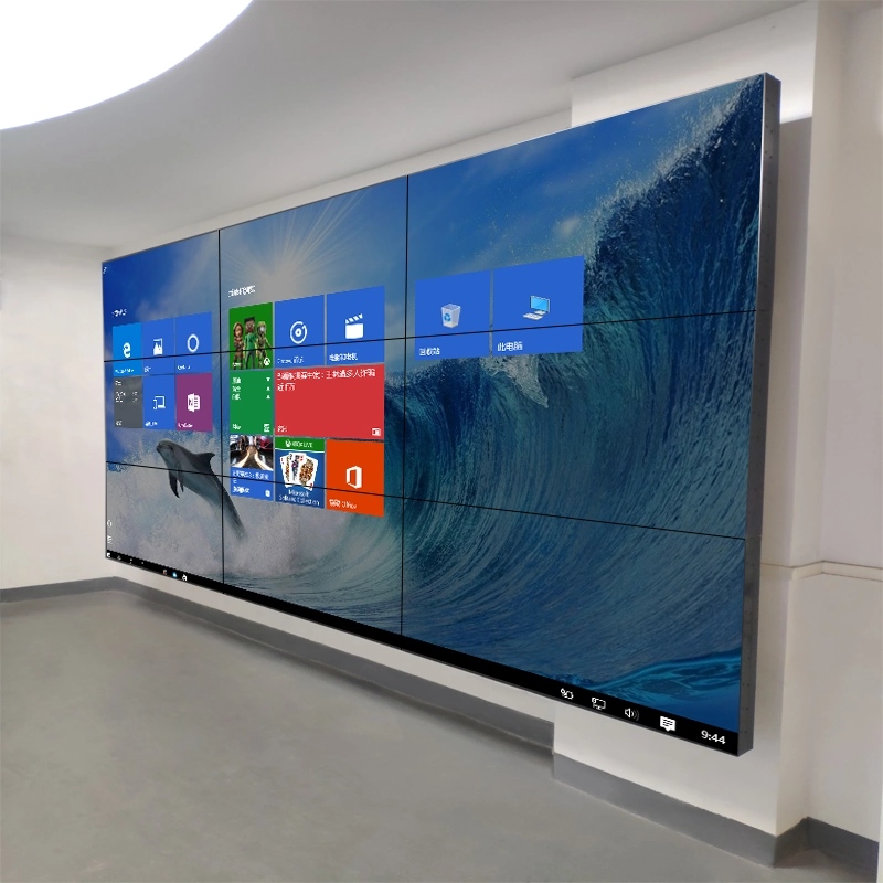 4K HD 50 Zoll 8mm Video Wall LCD-Fernseher für den Innenbereich Bildschirm Wandhalterung Werbung Player