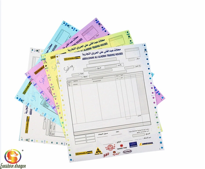 Convenient Carbonless Copy Paper NCR Dental Two-side Carbon Paper continuous printing paper