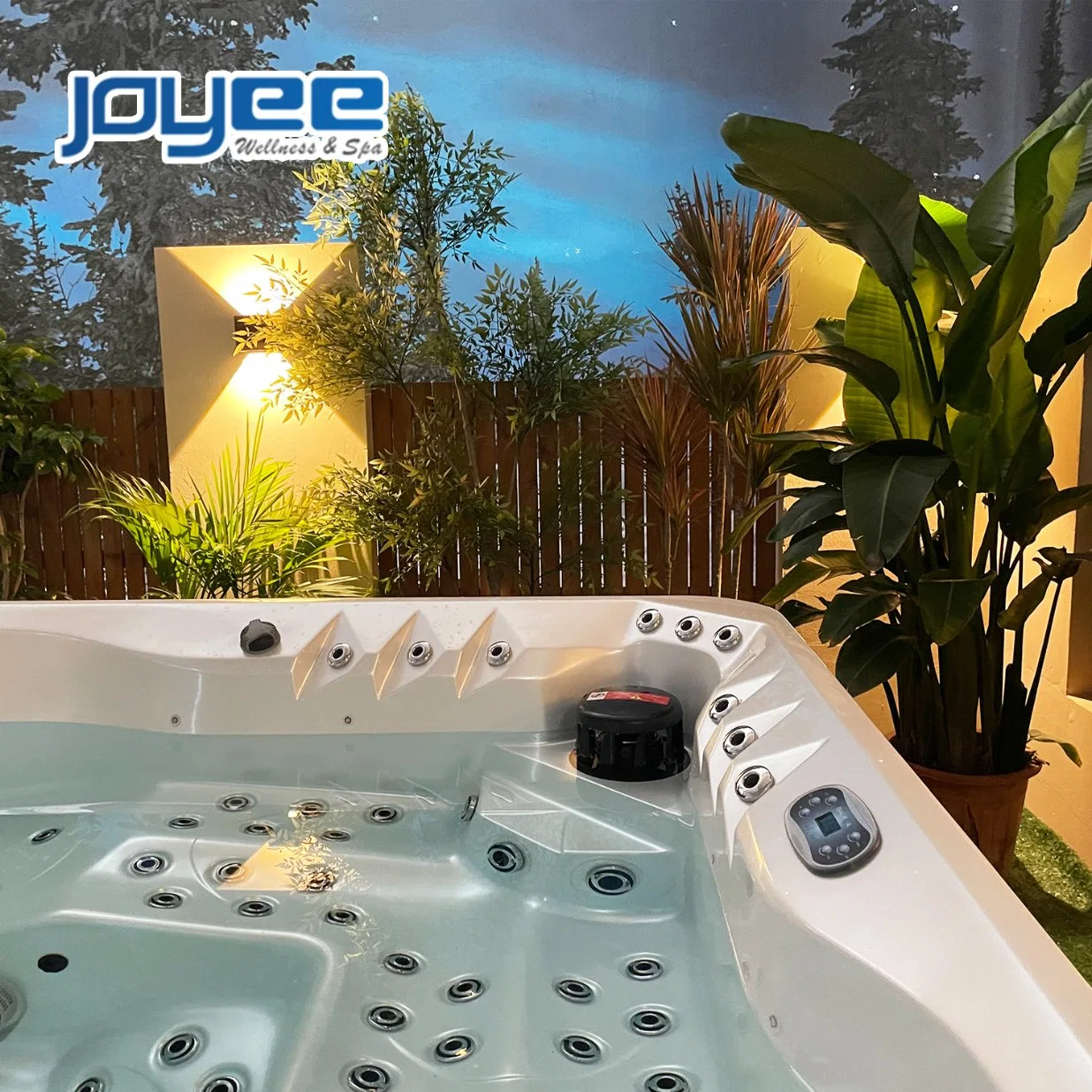 Joyee New Design Outdoor LED Fountain independente Hydro Massage SPA Ofurô com bom preço de fábrica