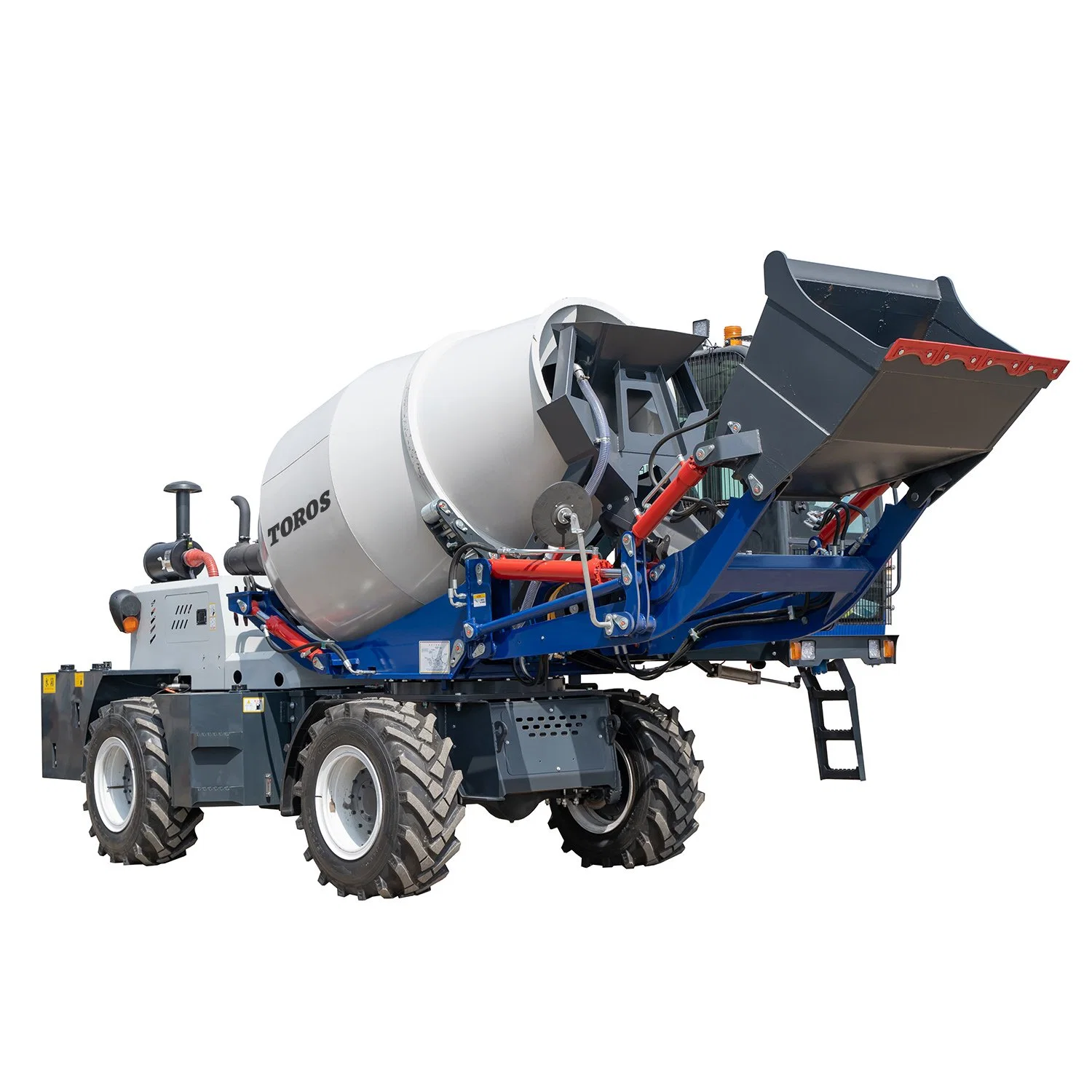 Small Self Loading Concrete Mixers Cement Mixer Prices Concrete Machine Factori Mobile Concrete Batching Mixer for Sale