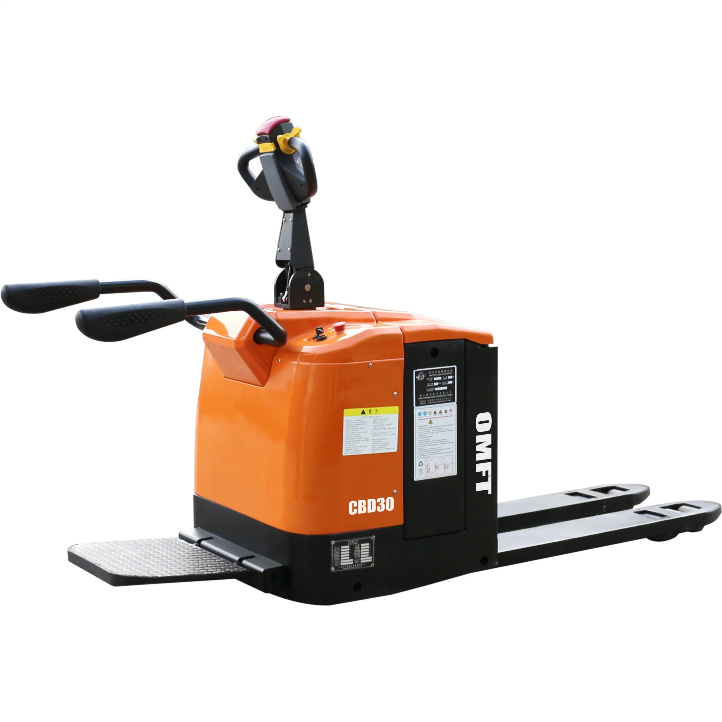 Electric Powered Pallet Truck Full Electric Pallet Truck Battery Power 3t 3 Ton with Maintenance Free Battery