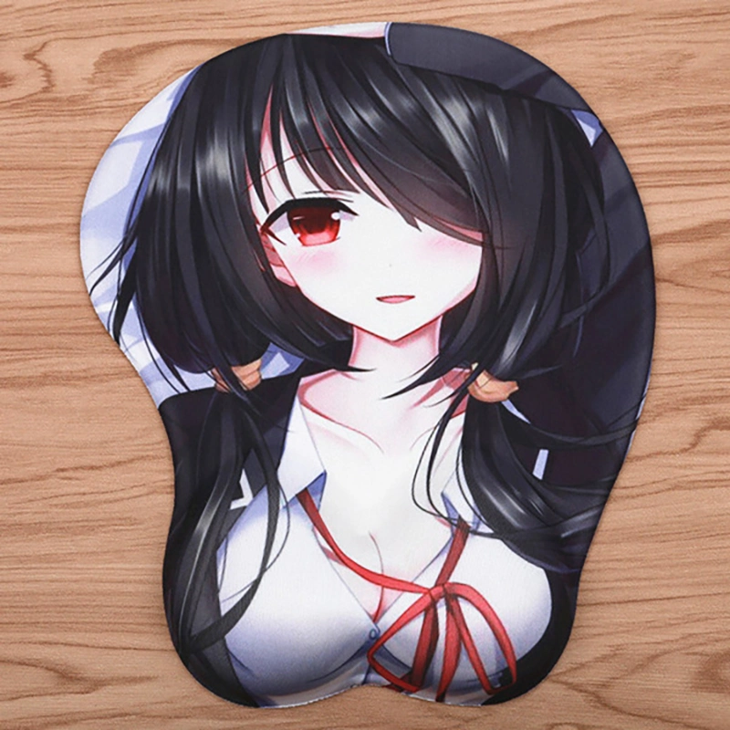 3D impresos personalizados Boobs alfombrilla Reposamuñecas de gel de silicona Anime alfombrilla de ratón personalizada mama