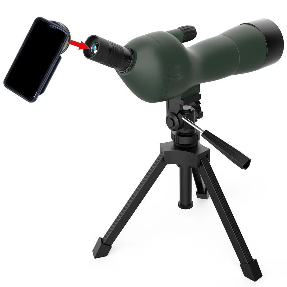 20-60X60ae 45 Degree Angled Spotting Scope with Tripod Telescope Scope