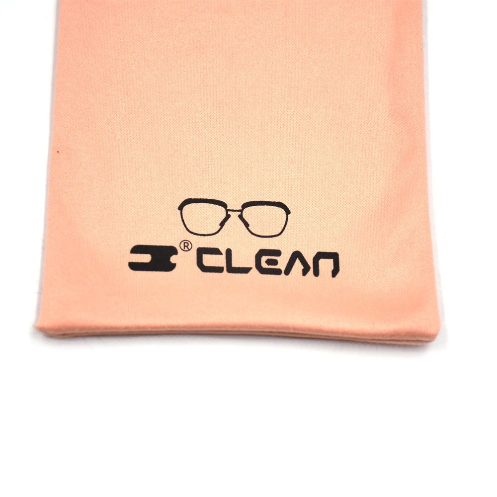 Conception personnalisée Pochette microfibre coulisse lunettes avec l'écran du logo d'impression