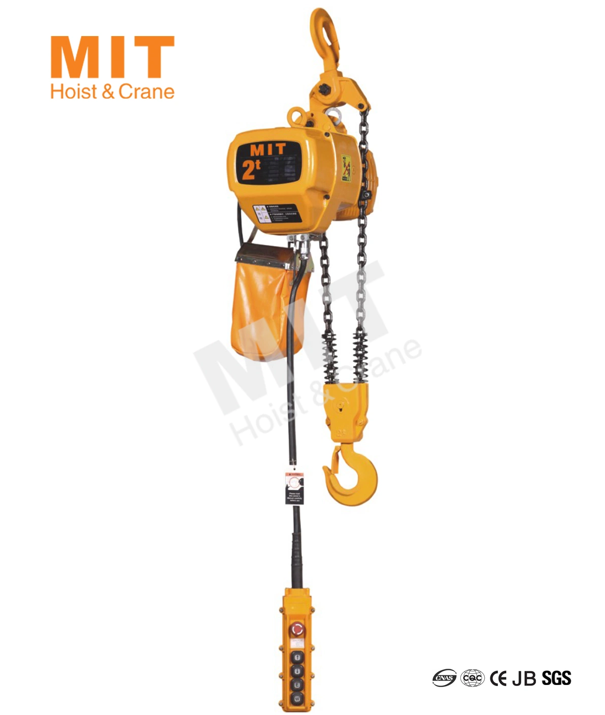 Electric Chain Hoist 2t Hook Type 2 Chain Falls (HHBD02-02)