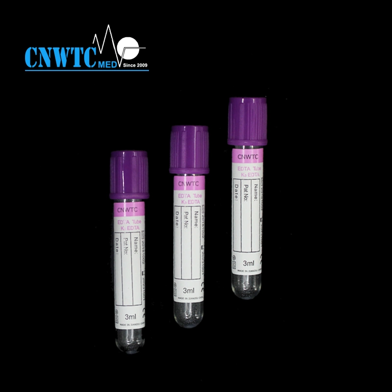 Purple Top Evacuated Blood Collection Tube