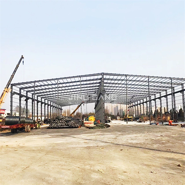 Customized Metal Building Prefab Gym Stadium Industrial Workshop Warehouse with H Section Parts