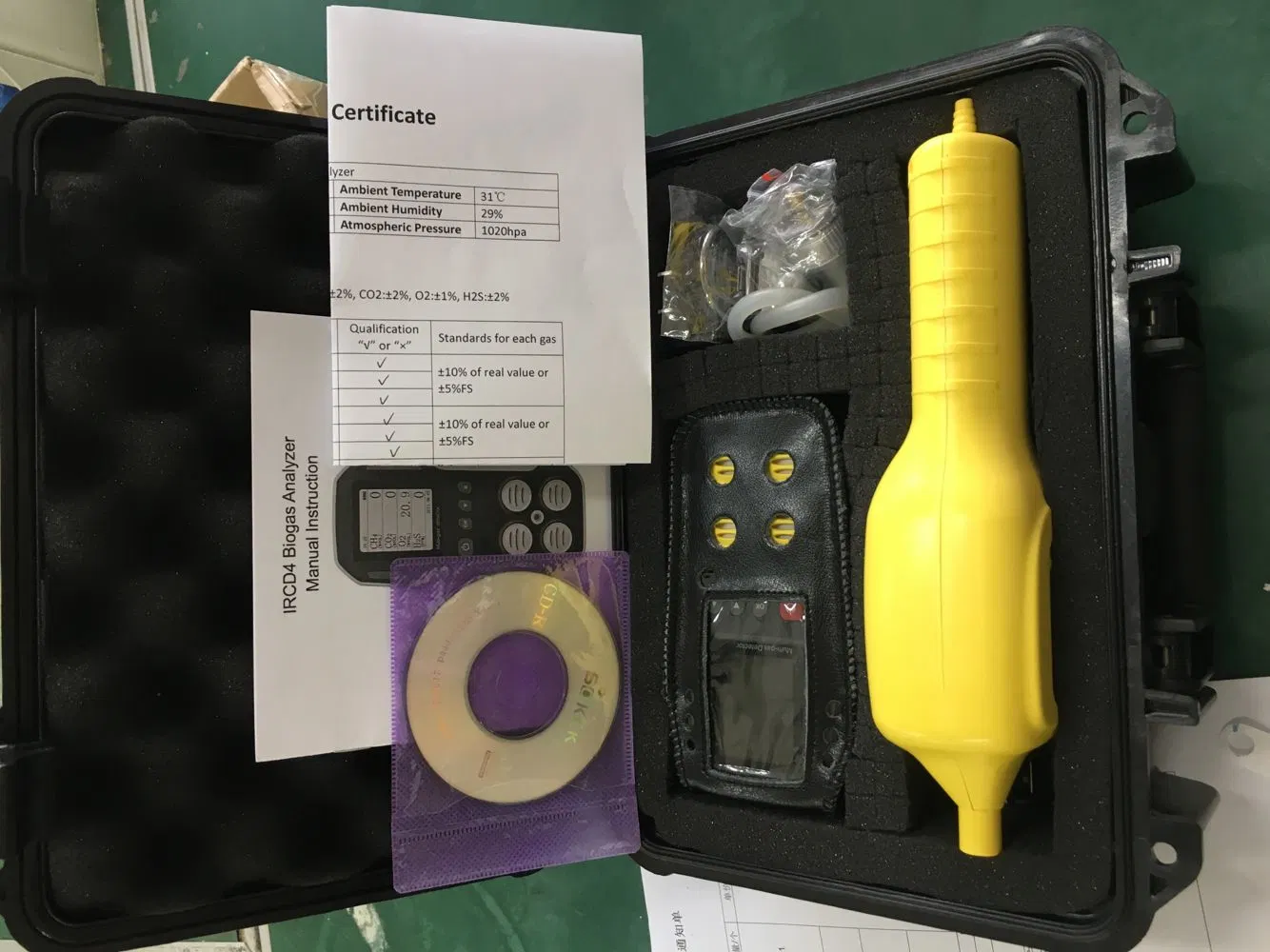 Biogas Analyzer From Portable Biogas Detector Manufacturer with Gas Sampling Pump