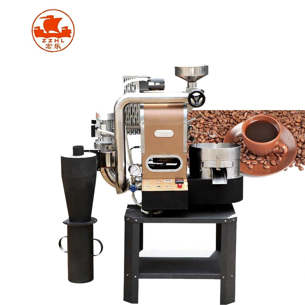 New Hongle 220V Wooden Case Henan Roasting Machine Cocoa Bean Processing Coffee Roaster