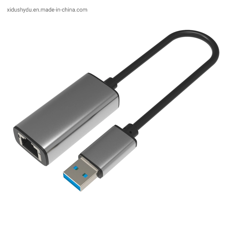 Aluminum Alloy Space Gray Ethernet LAN Internet Gigabit Ethernet Network 100/1000Mbps USB a B C Type 2.0 3.0 3.1 to RJ45 Cable for MacBook