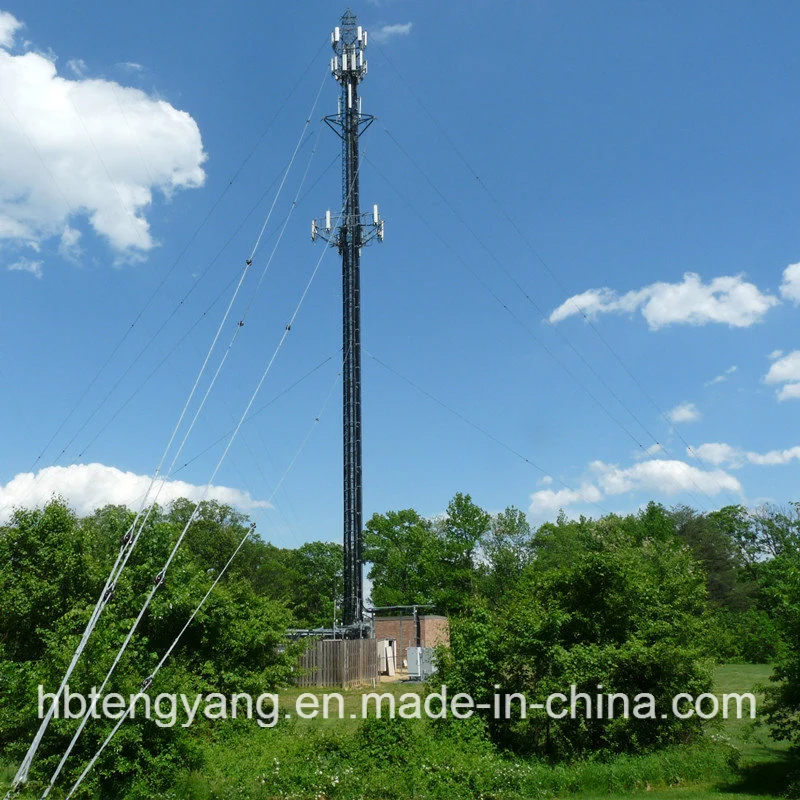 Hot DIP Galvanized Steel Lattice Guyed Tower for Telecommunication