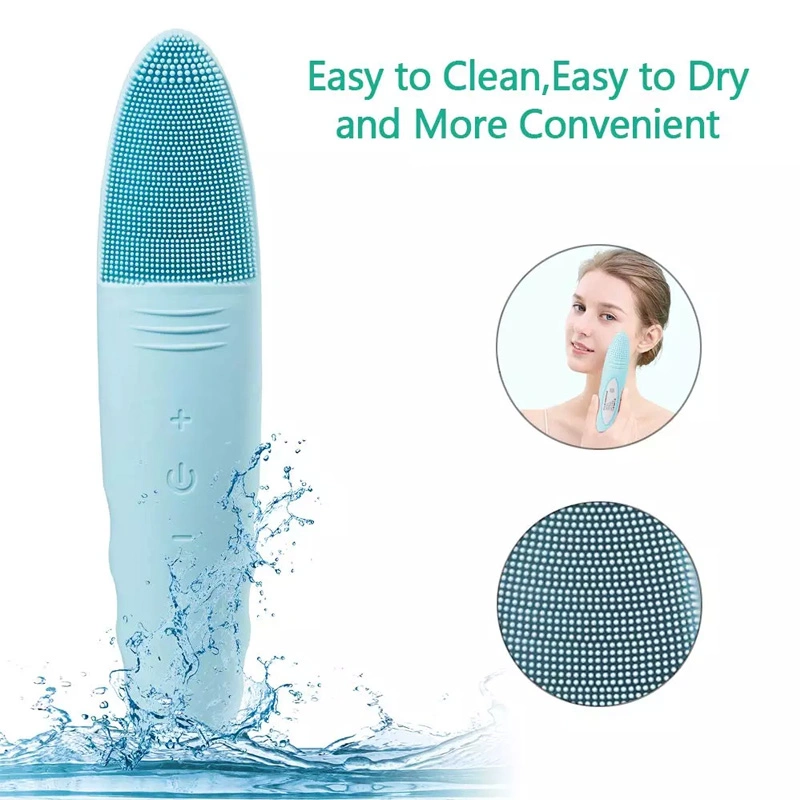 Portable Face Cleaning Massager Silicone Facial Brush Beauty Device