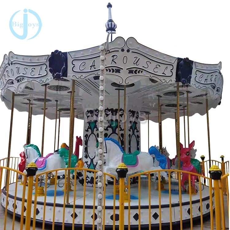 China Fornecedor Parque de Diversões Branco Casamento Electric Merry Go Round Cavalo carrossel para venda