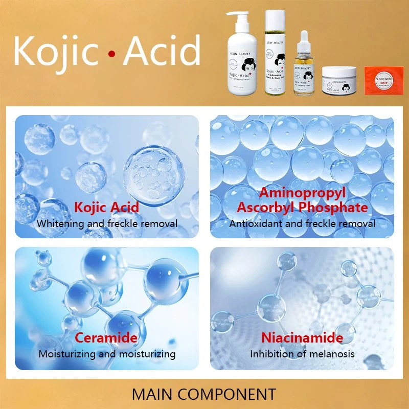 Beauty Cosmetics Skin Care Improve Dryness and Minimize Pores Kojic Acid Skin Care Set