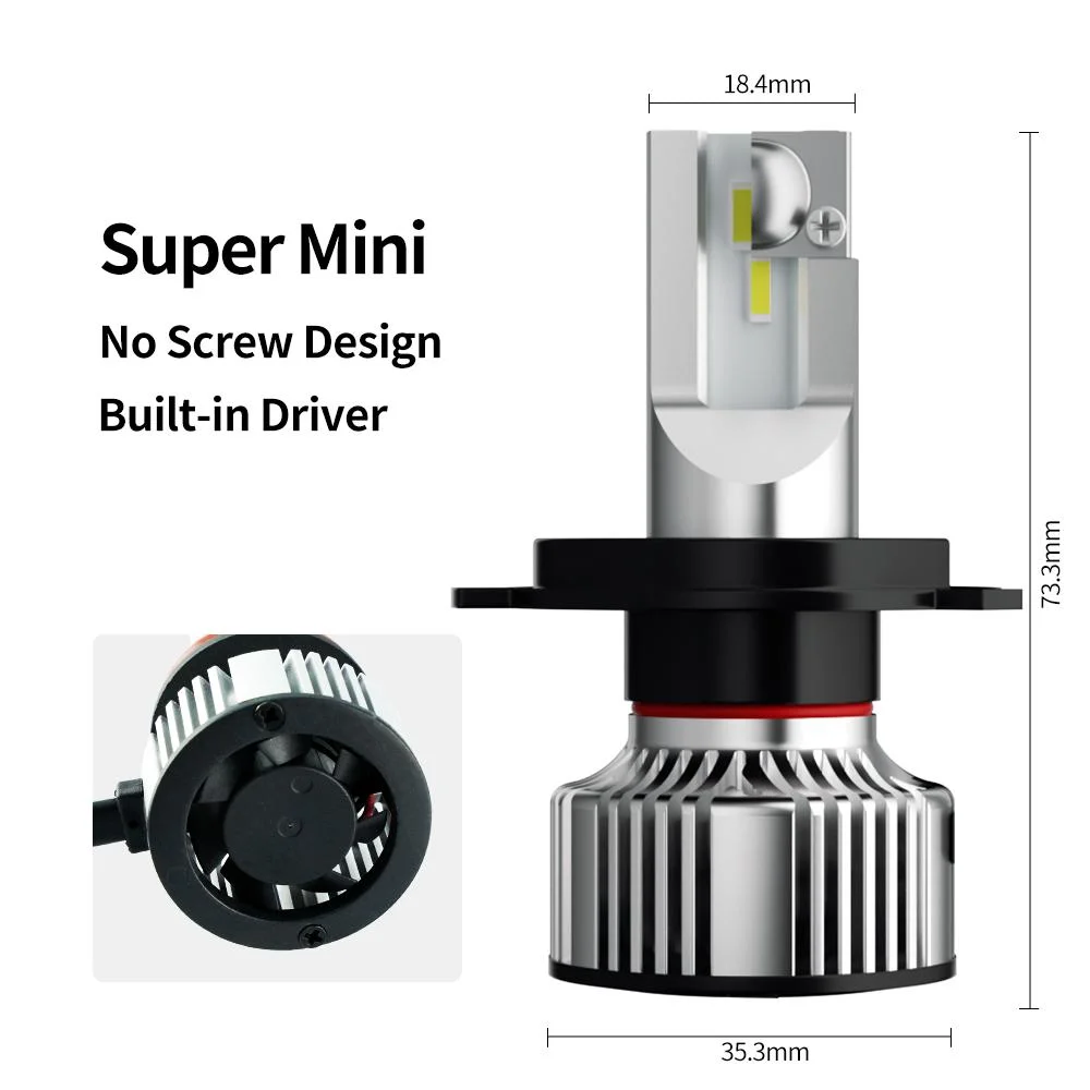 Brevet 1+1 Conception monopièce 25W Auto LED Lampe halogène de remplacer une ampoule de phare