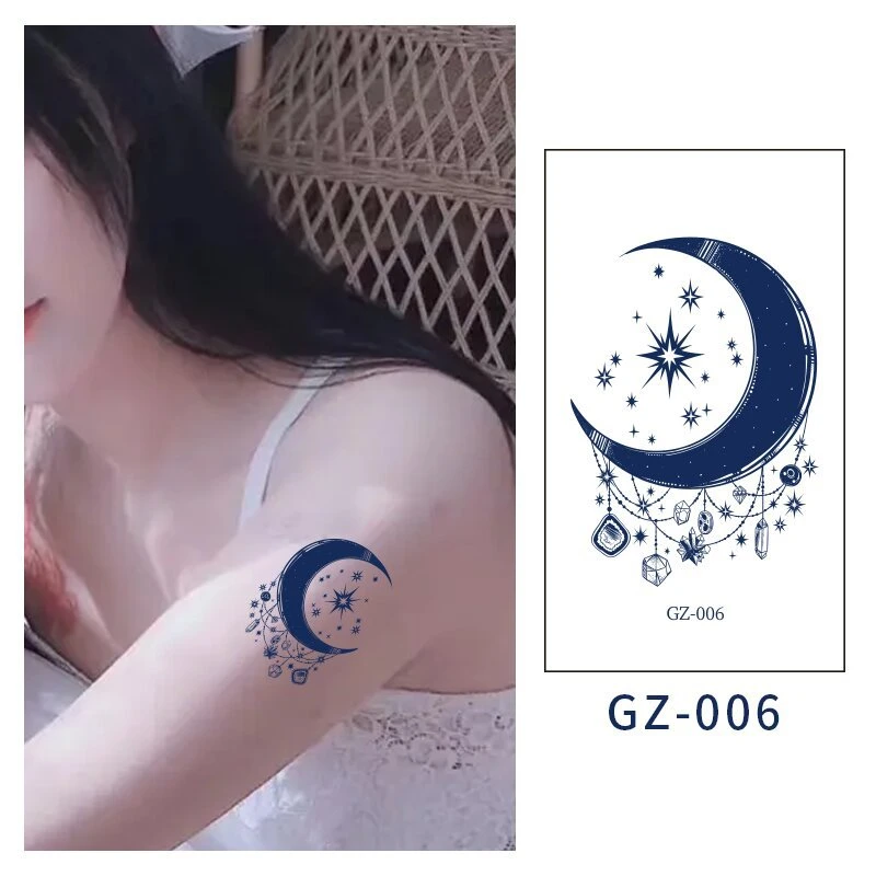 Hot Sale Retro Decorative Matte Waterproof Semi-Permanent Herbal Tattoo Stickers