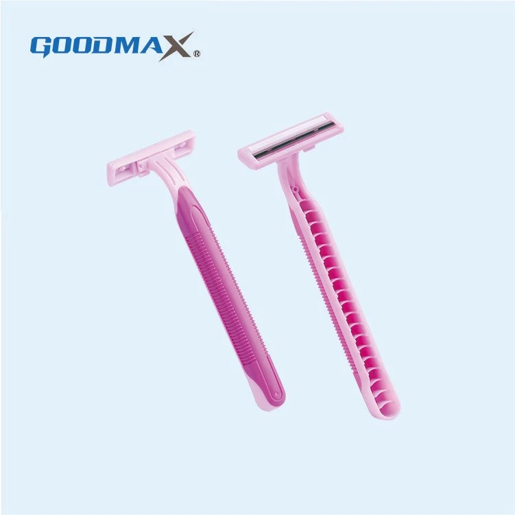 Supermarket and Shopping Mall Shaving Razor Twin Blade Razor for Lady