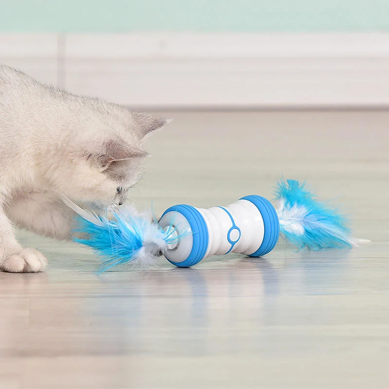 Coup de baguette magique drôle de chat drôle de rotation automatique de voiture à bille Cat Gadgets nouvel animal Cat jouet électrique