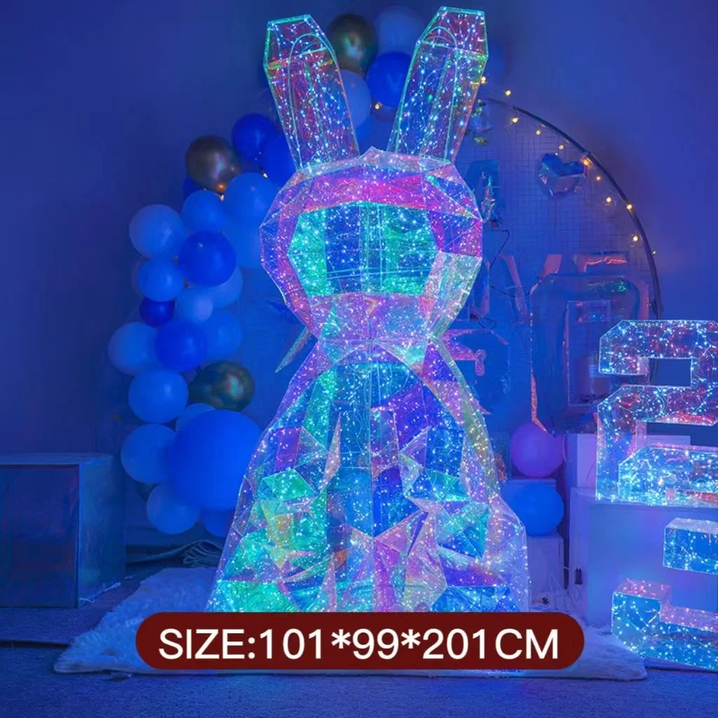 Huge Rabbit LED Gifts Festive Wedding Decorative Party Night Light Birthday Gifts Easter Valentine's Day Christmas Ornaments