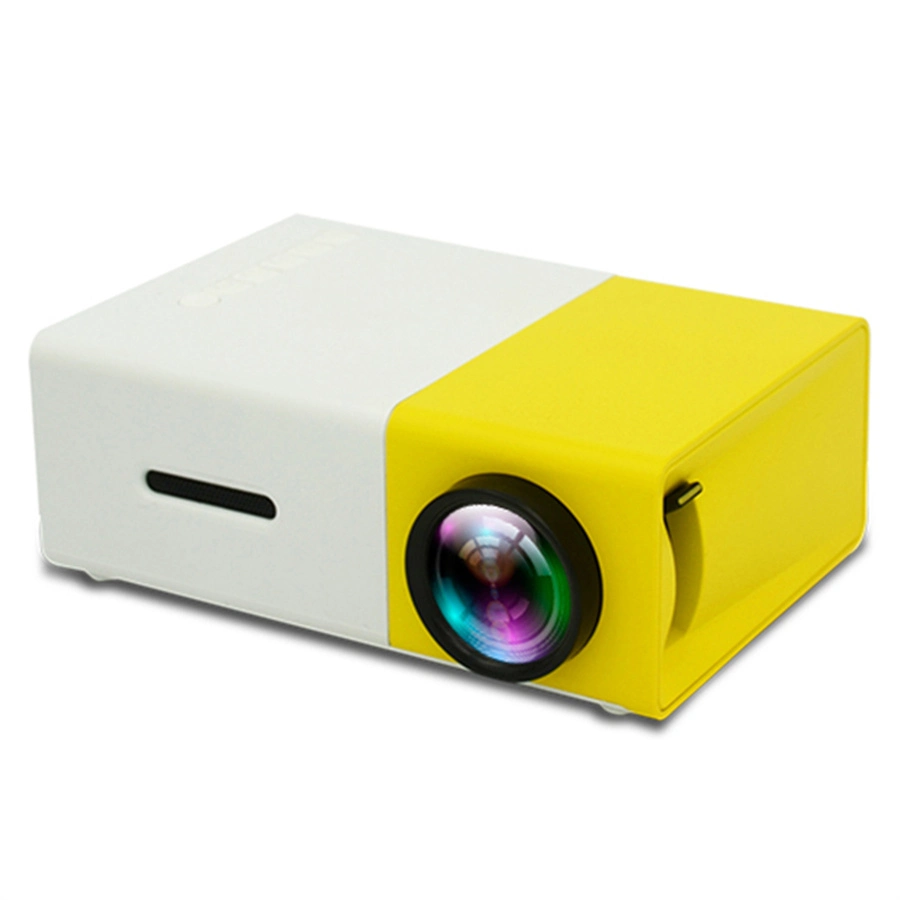Mini-projetor portátil Yg300 480 * 272 Pocket LED Yg300 Mini-projetor LED para cinema em casa Yg300