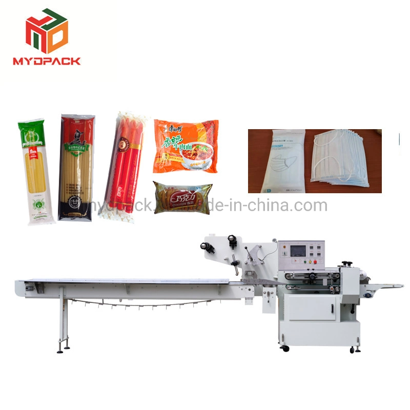 Automatic Food Bread Instant Noodle Sealing Packing Packaging Wrapping Machine Machinery Flow Packing Machine